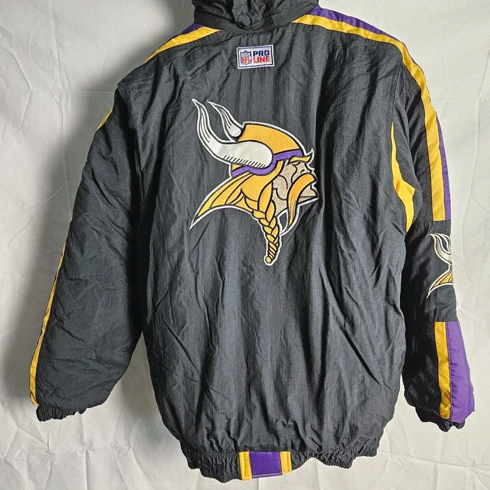 Nfl‎ Pro Line by Starter Vintage Minnesota Vikings Bomber Jacket  XLarge